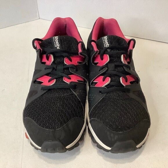 Women's Reebok Realflex Running Shoes Size 9 #1083125997 Pink/Black/White - Picture 4 of 12